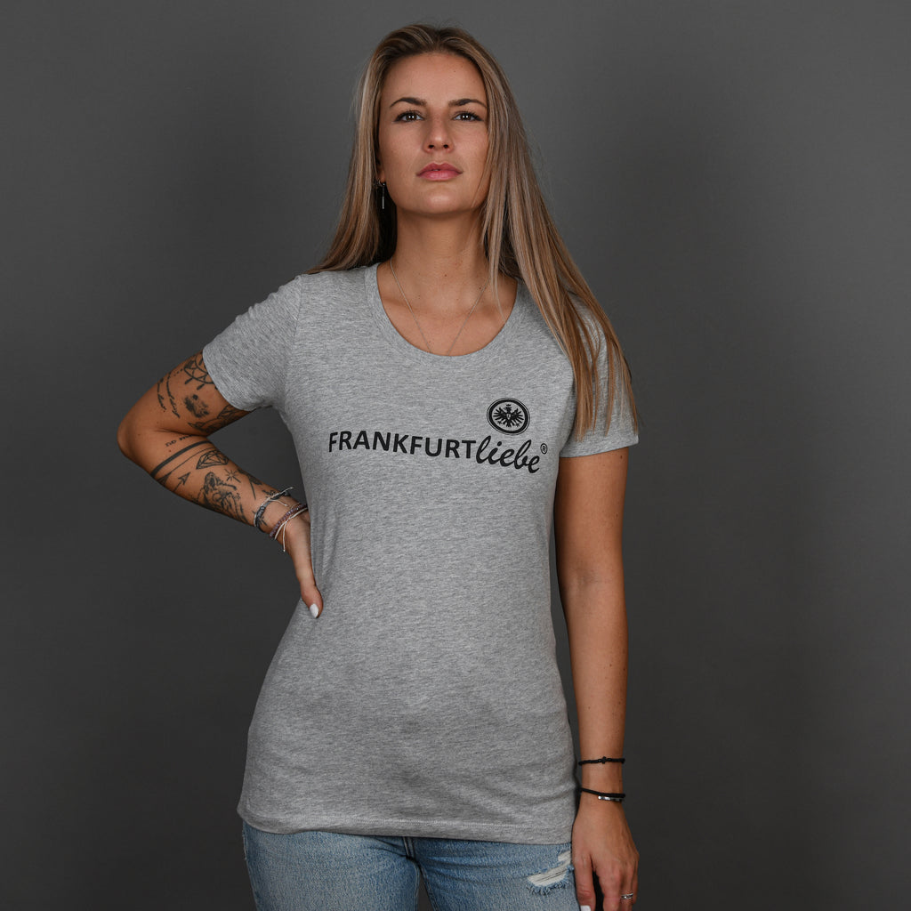 Woman T-Shirt Frankfurtliebe Adler grey