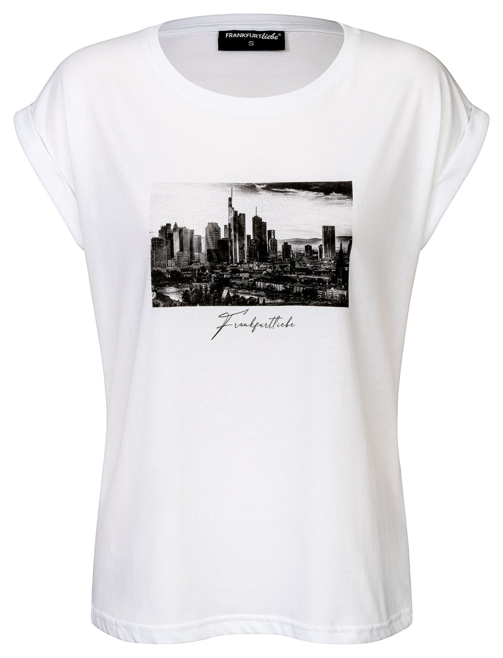 Woman T-Shirt Skyline white