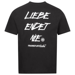 Unisex T-Shirt LIEBE ENDET NIE black