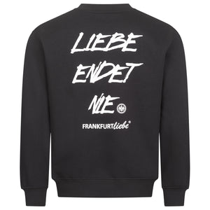 Unisex Sweater LIEBE ENDET NIE black