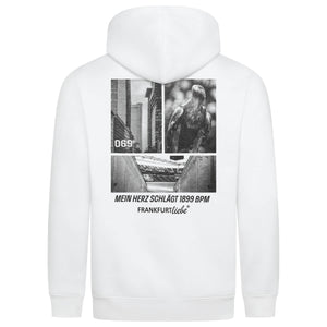 Unisex Hoody Herzschlag 1899 white