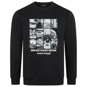 Unisex Sweater Herzschlag 1899 black