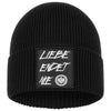 Unisex Beanie LIEBE ENDET NIE black