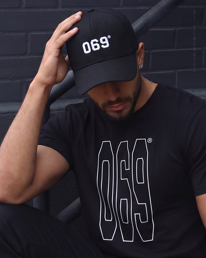 Cap 069 black/white