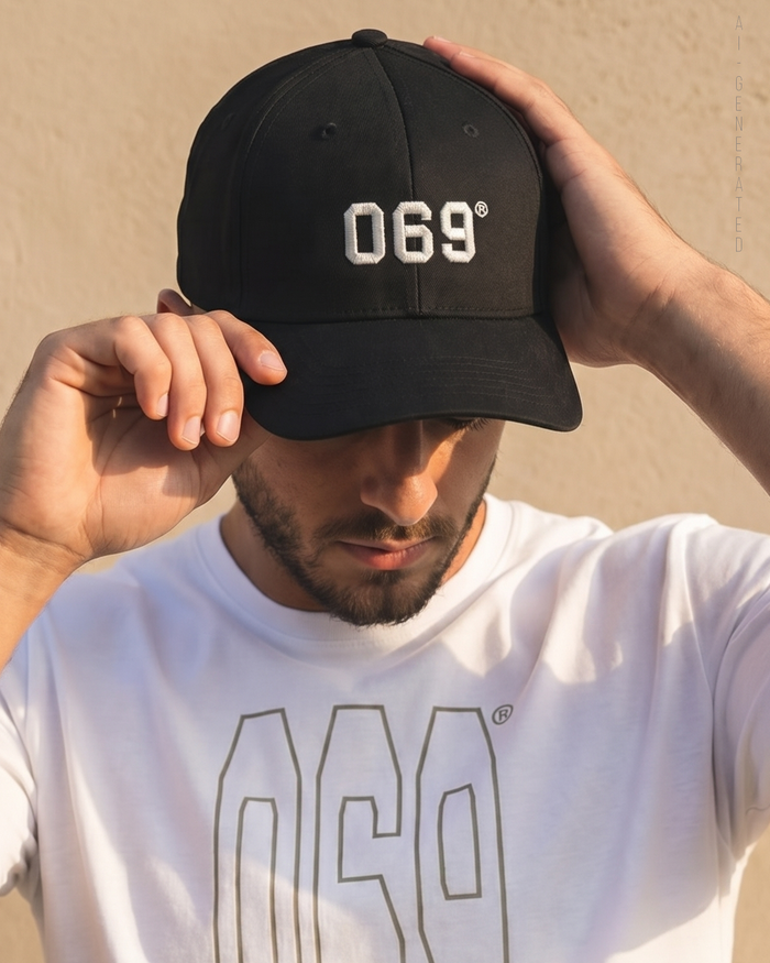 Cap 069 black/stone