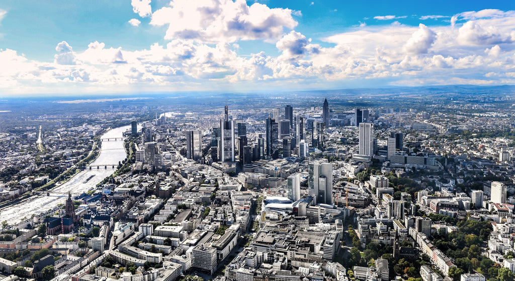 Frankfurt SKYLINE FLIGHT 45x25 cm AUSSTELLUNGSSTÜCK