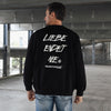 Unisex Sweater LIEBE ENDET NIE black