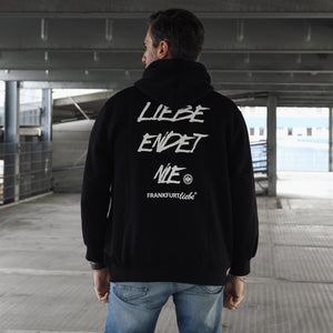 Unisex Hoody LIEBE ENDET NIE black