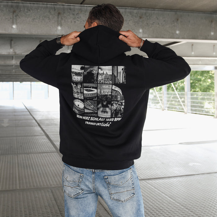 Unisex Hoody Herzschlag 1899 black