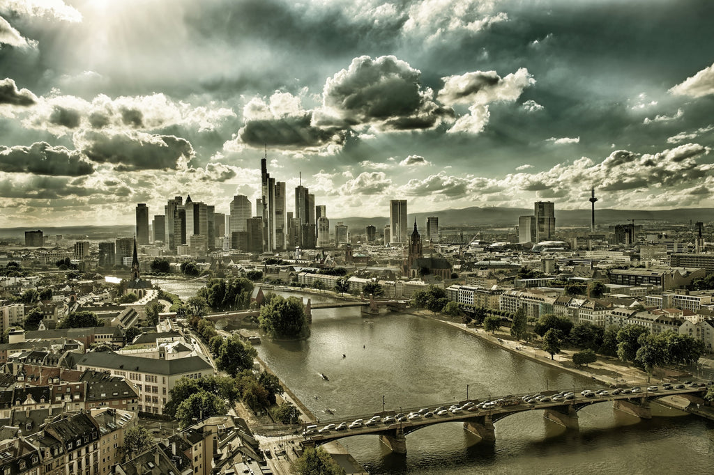 Frankfurt GOLD 30x20 cm AUSSTELLUNGSSTÜCK