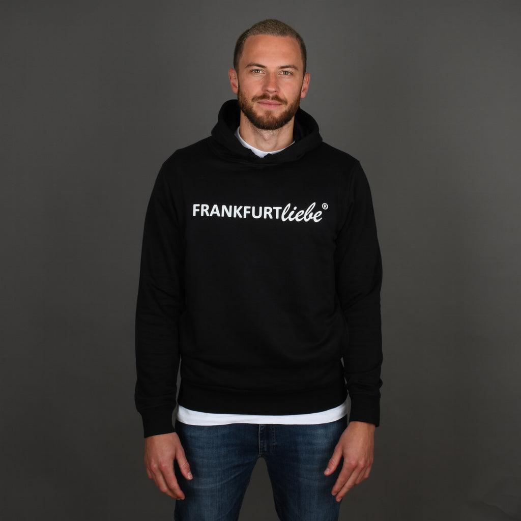 Unisex Sommer-Hoodie „FRANKFURTliebe“ – Schwarz