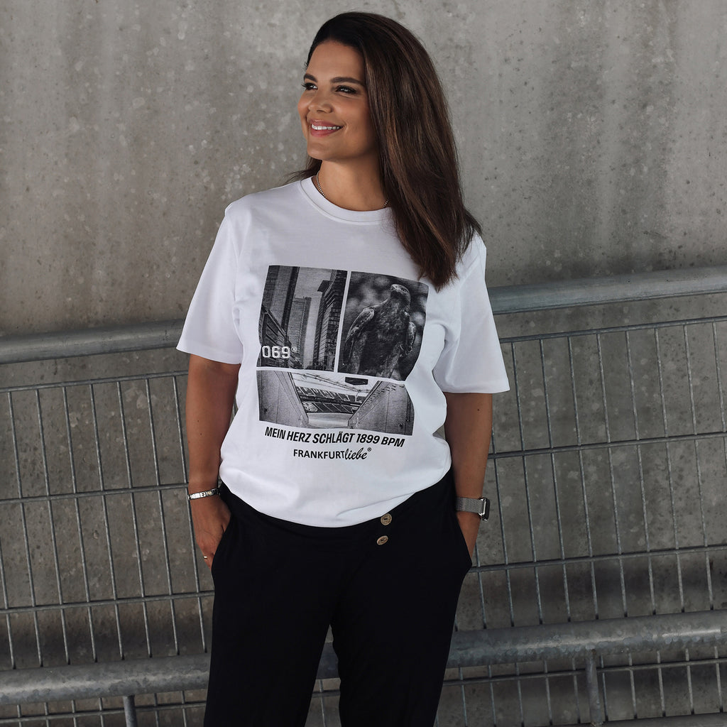 Unisex T-Shirt Herzschlag 1899 white