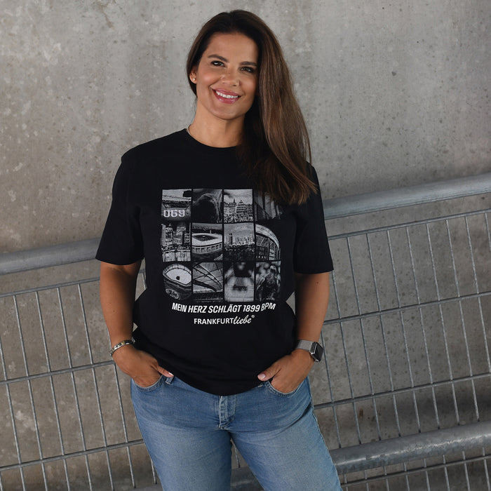 Unisex T-Shirt Herzschlag 1899 black