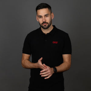 Men Polo 069 black RED EDITION