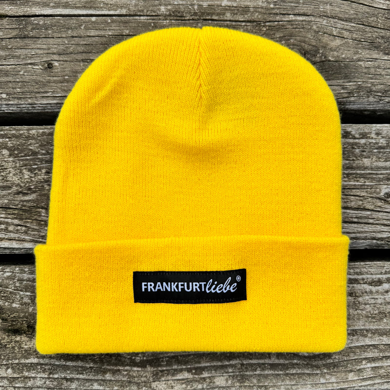 Frankfurtliebe Beanie Casual fluorescent yellow