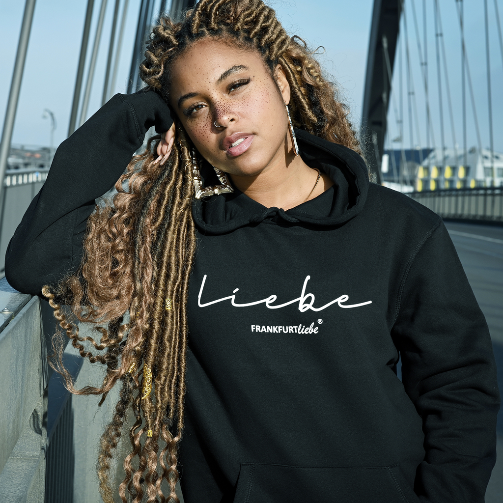 Unisex Hoody Liebe black