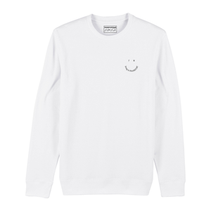 Unisex Sweater LIVING white