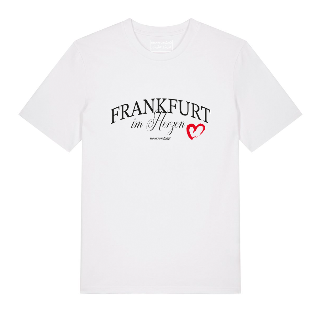 Unisex T-Shirt Frankfurt im Herzen white